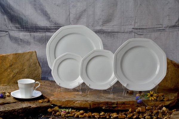 Octagonal White Porcelain